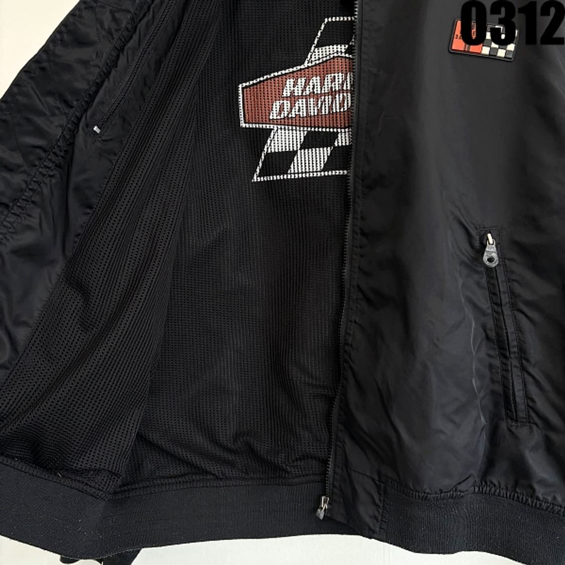 할리데이비슨 레이싱 나일론 집업 자켓 XL 0312 상품이미지6