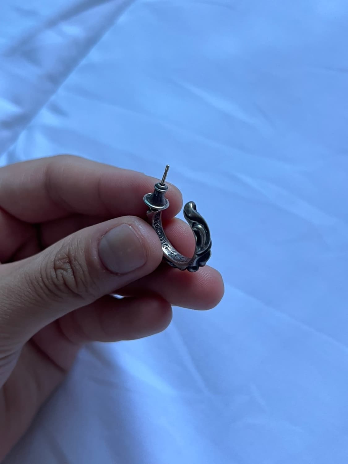 크롬하츠 스크롤 후프 이어링 귀걸이 상품이미지3