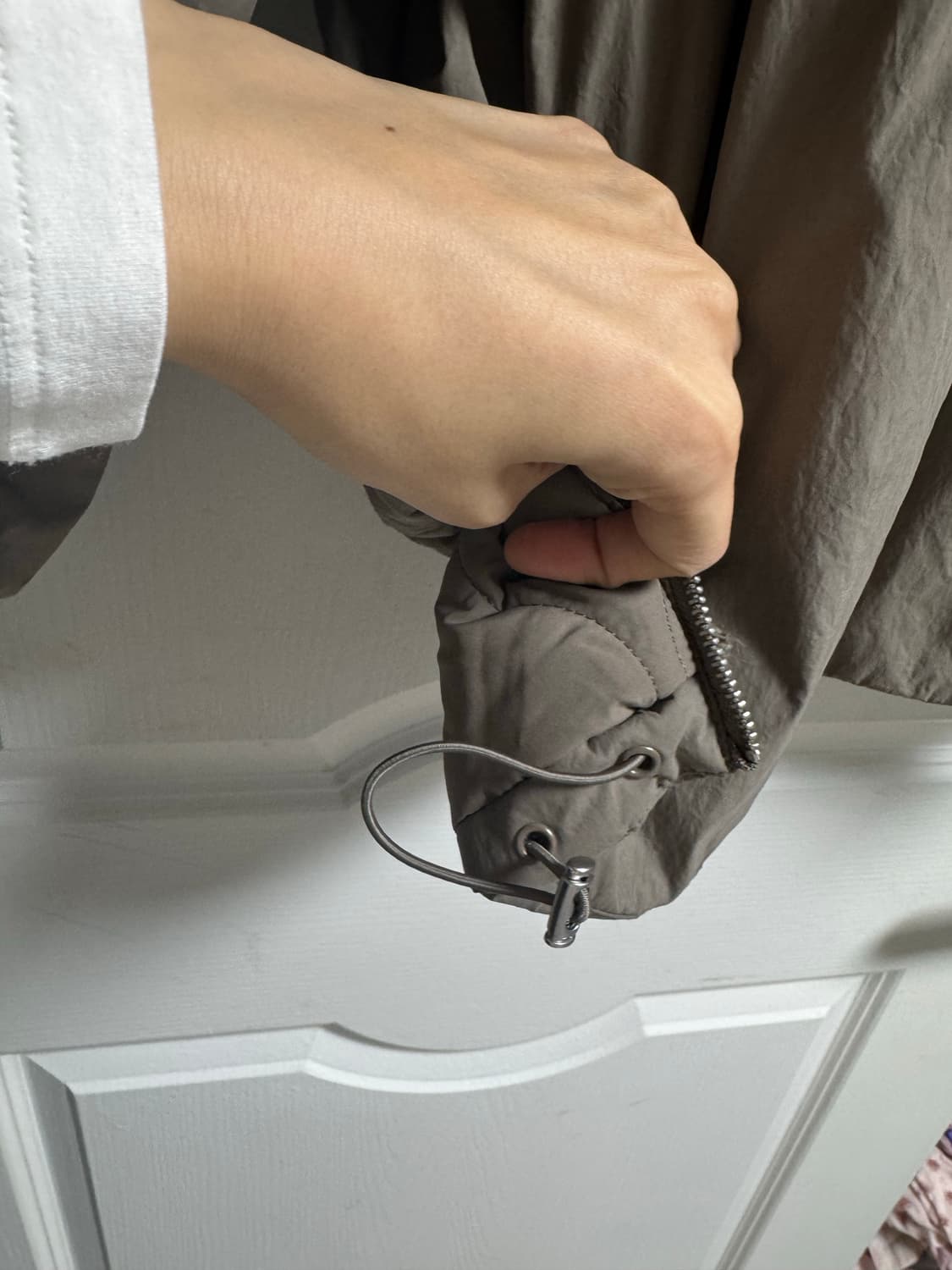 자라 발수 패딩 점퍼 카키 xs 상품이미지8