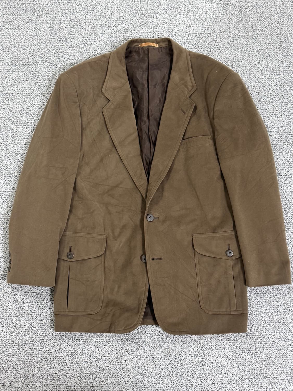 Vintage Brown Flap Pocket Blazer 상품이미지1