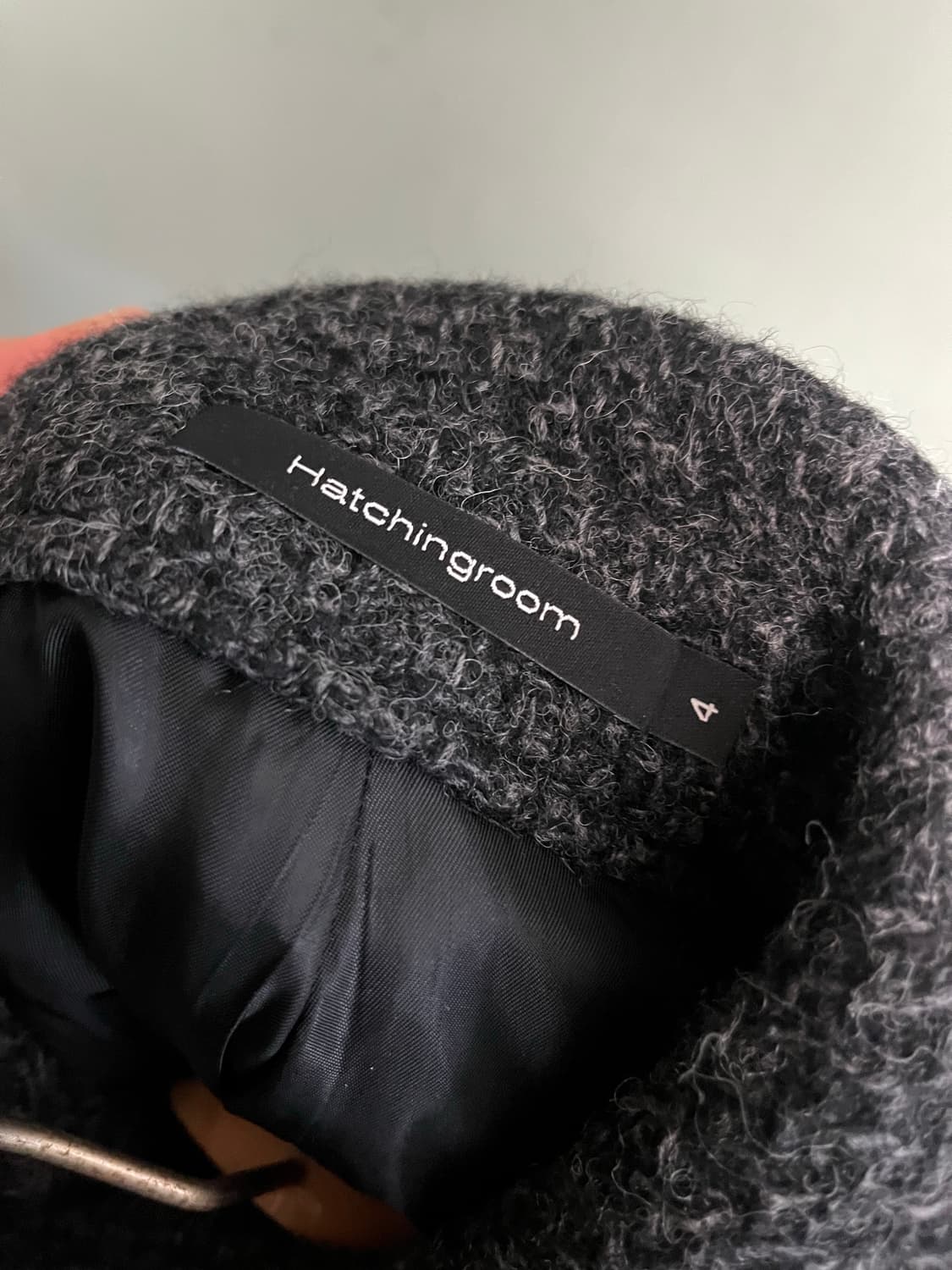 해칭룸 Balmacaan Coat - Charcoal Tweed  상품이미지3