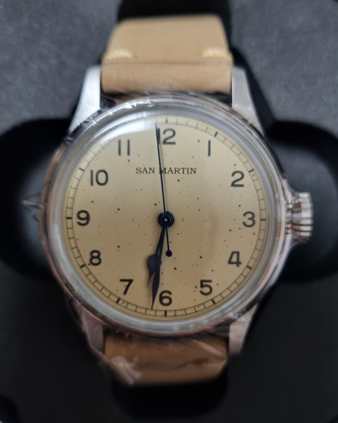 [세인트마틴/산 마틴] 오토매틱 시계 / 오렌지브라운 스트랩 상품이미지3