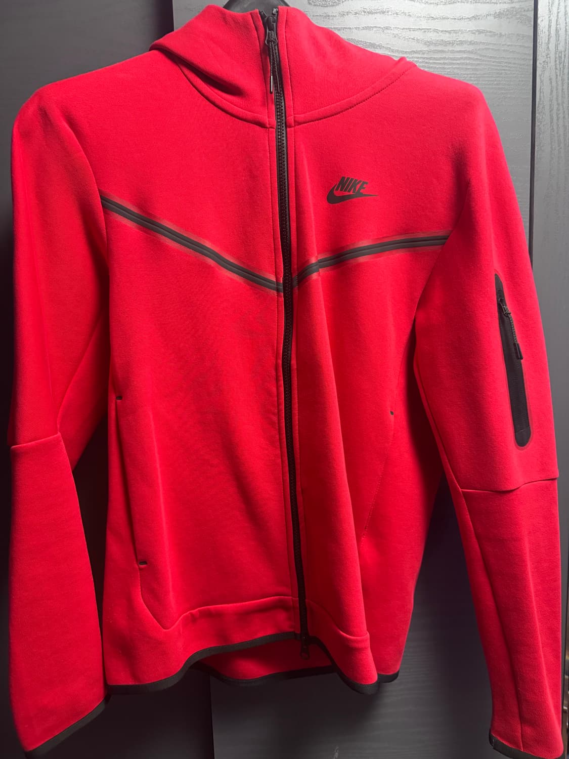 나이키 테크플리스 후드집업 레드 상품이미지1