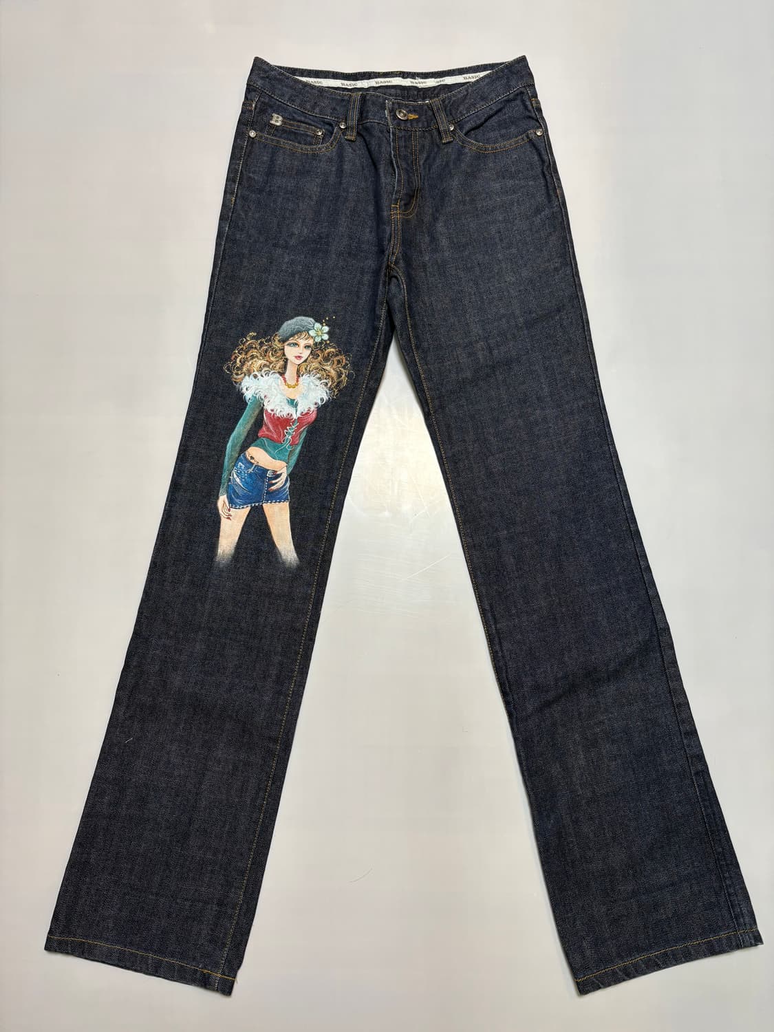 00s vintage 베이직 어패럴 커스텀 데님 상품이미지1