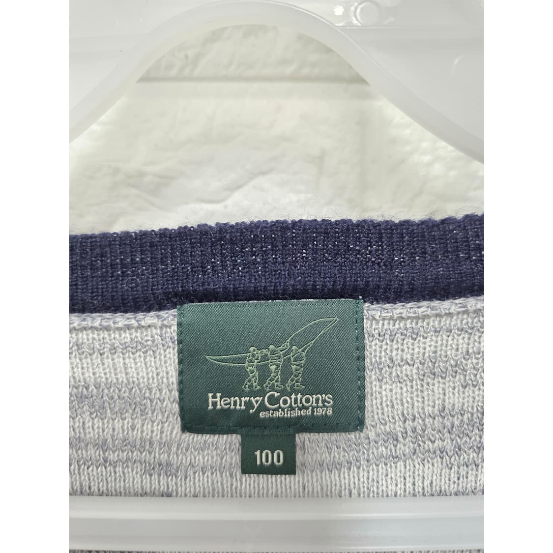 헨리코튼 남성 니트 100 그레이 상품이미지2