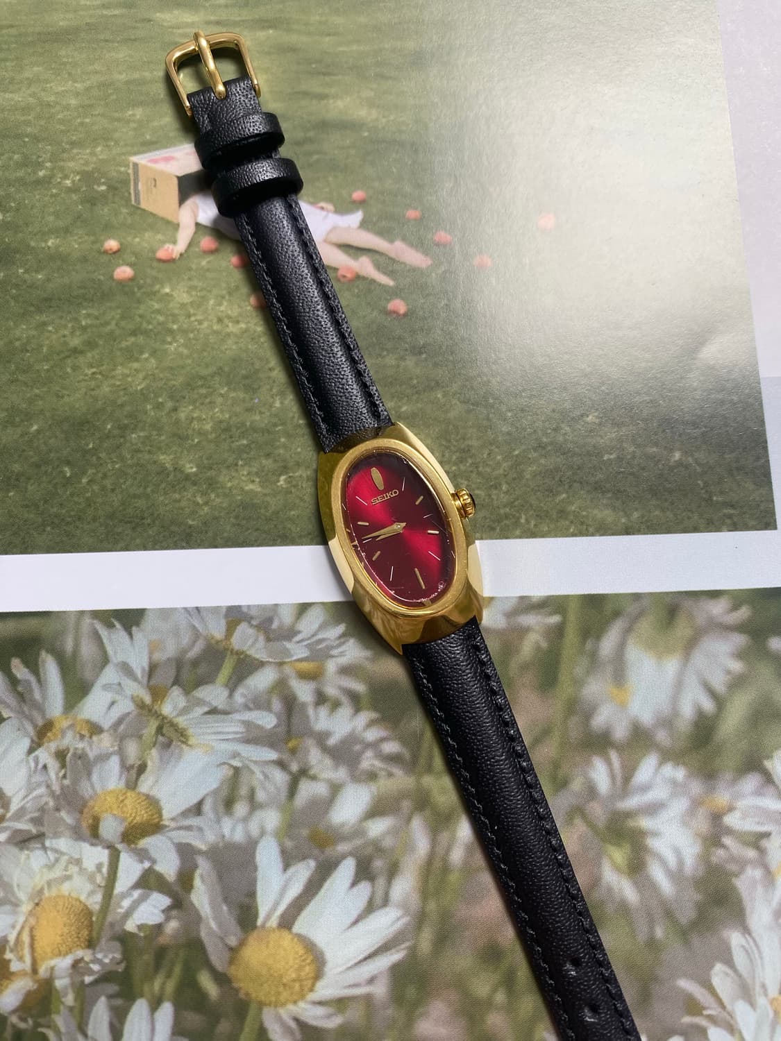 Seiko 세이코 오벌 레드 선레이 상품이미지2