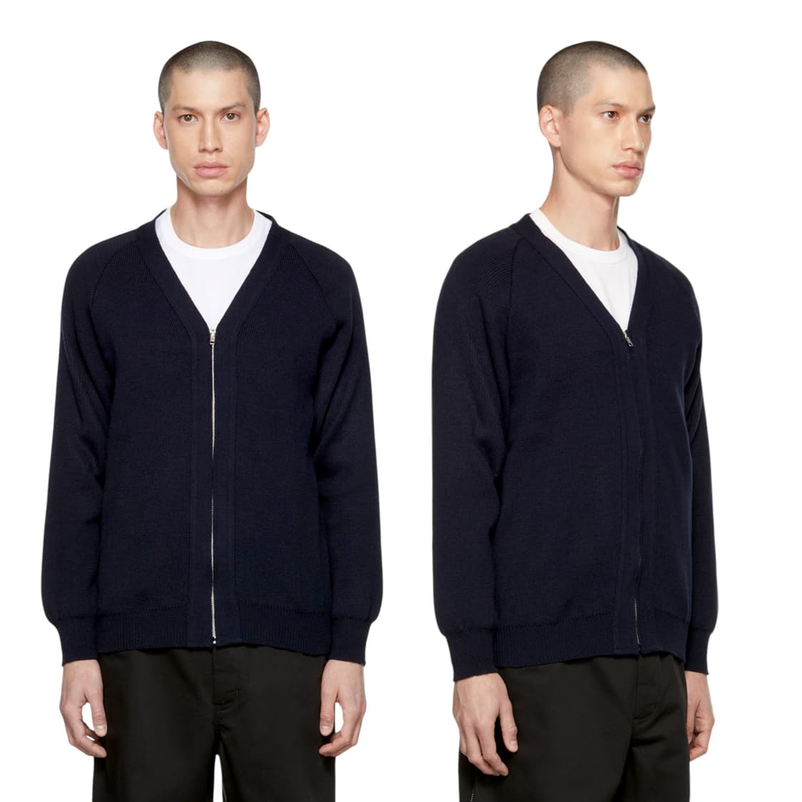 꼼데가르송 옴므 두 집업가디건 블랙 AD2021 상품이미지5