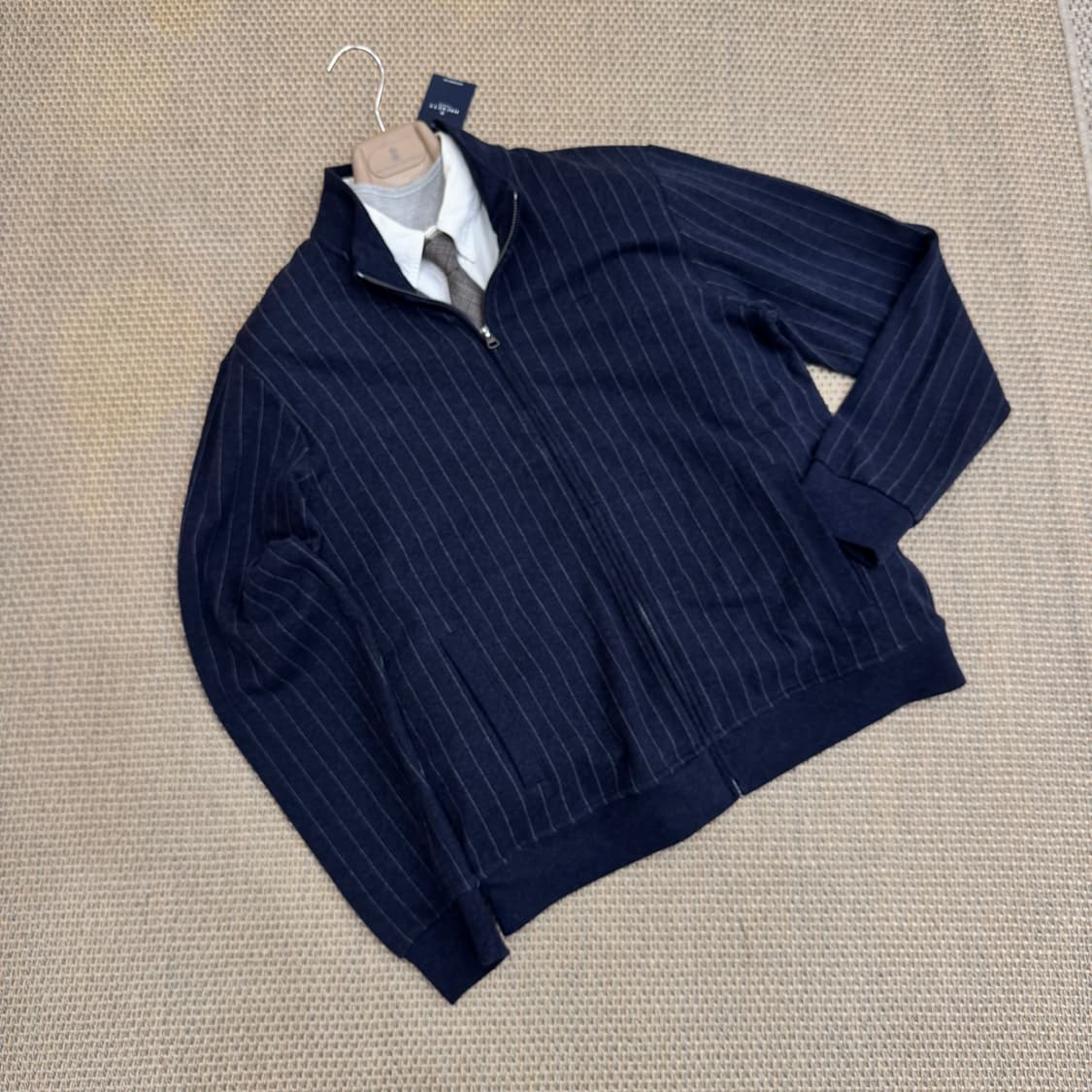 Hackett London 최고급 핀스트라이프 트랙 수트 자켓  상품이미지1