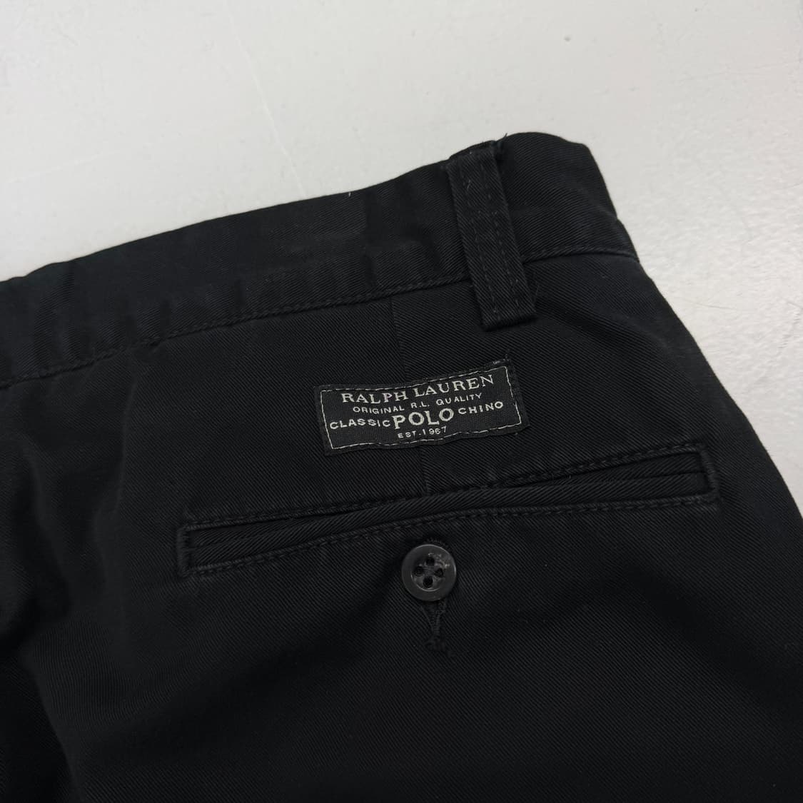 폴로 코튼 치노팬츠 블랙 상품이미지6