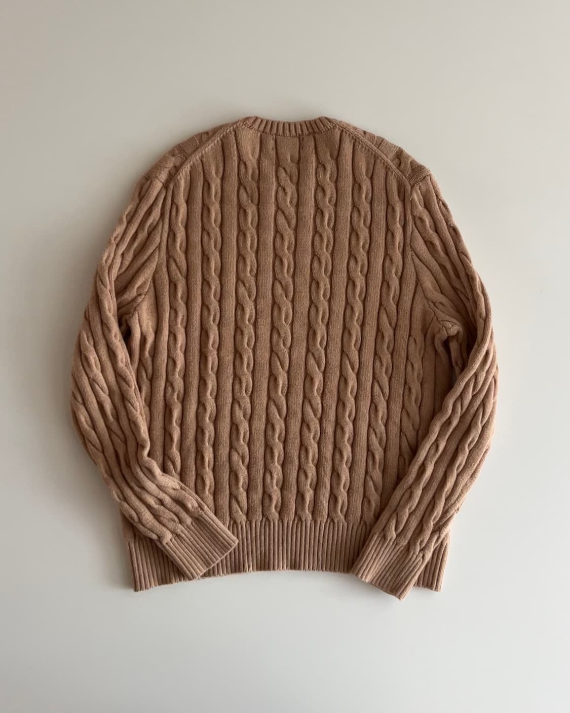 폴로 랄프로렌 베이지 케이블 니트 L 상품이미지5