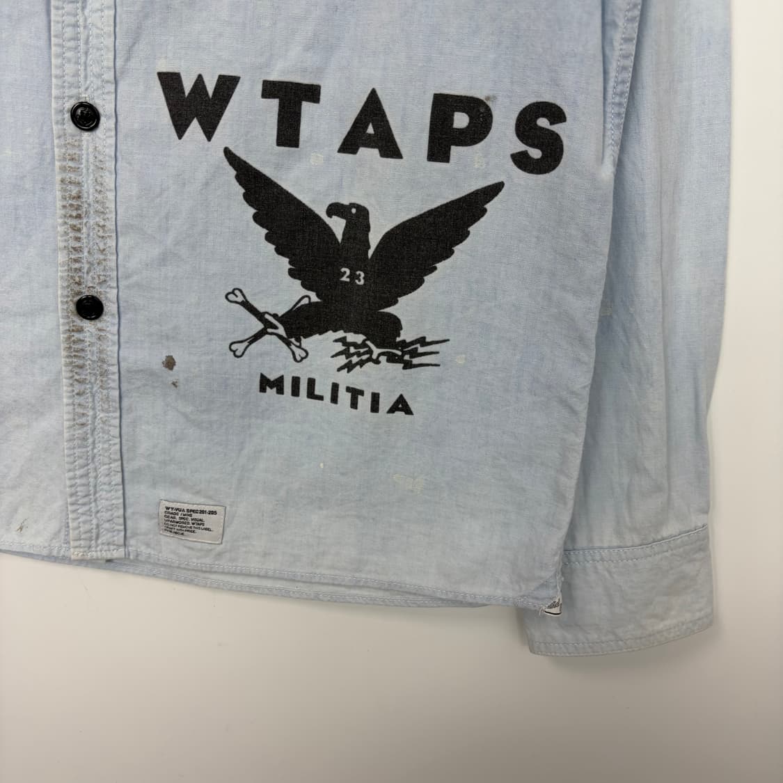 더블탭스 샴브레이 셔츠 상품이미지6