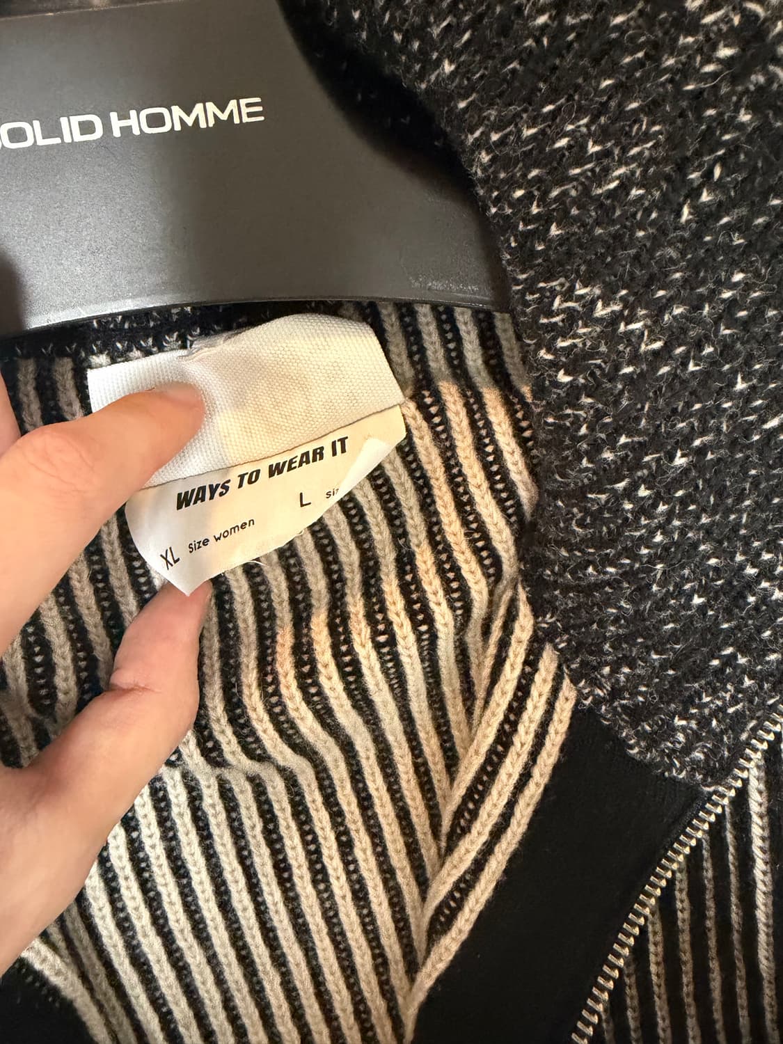 Mm6 마르지엘라 24fw 니트 집업 L 상품이미지7