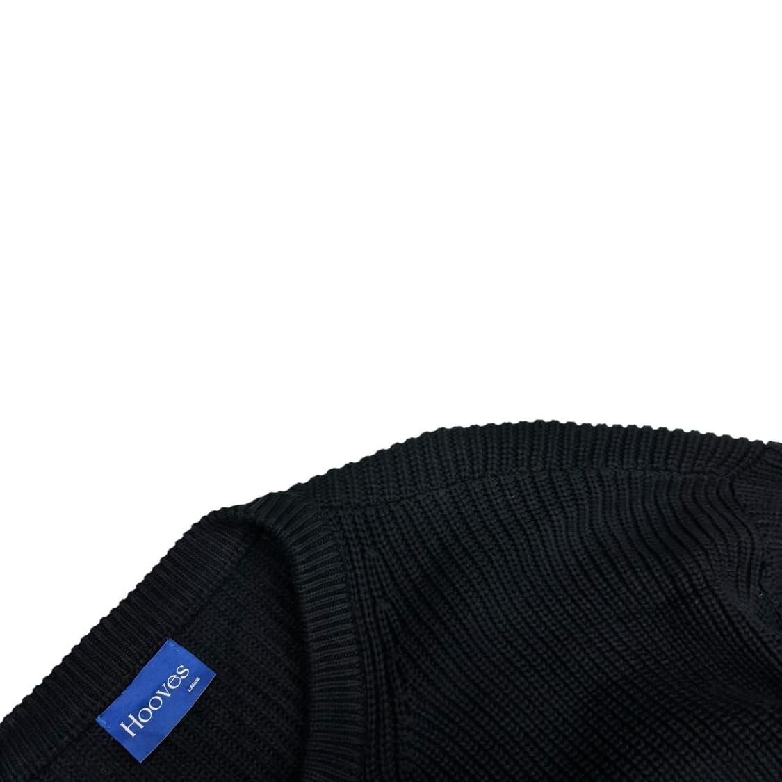 후브스 블랙 코튼 투웨이 벌룬 니트 집업 상품이미지3