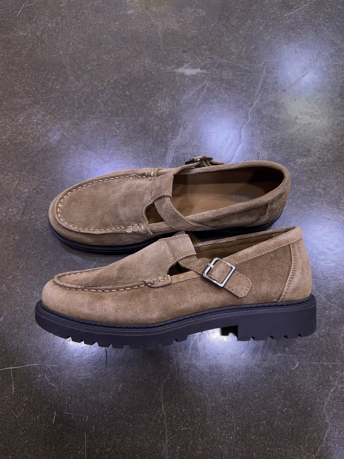 자라 소가죽 스웨이드 버클 레더 슈즈 더비슈즈 41 상품이미지8