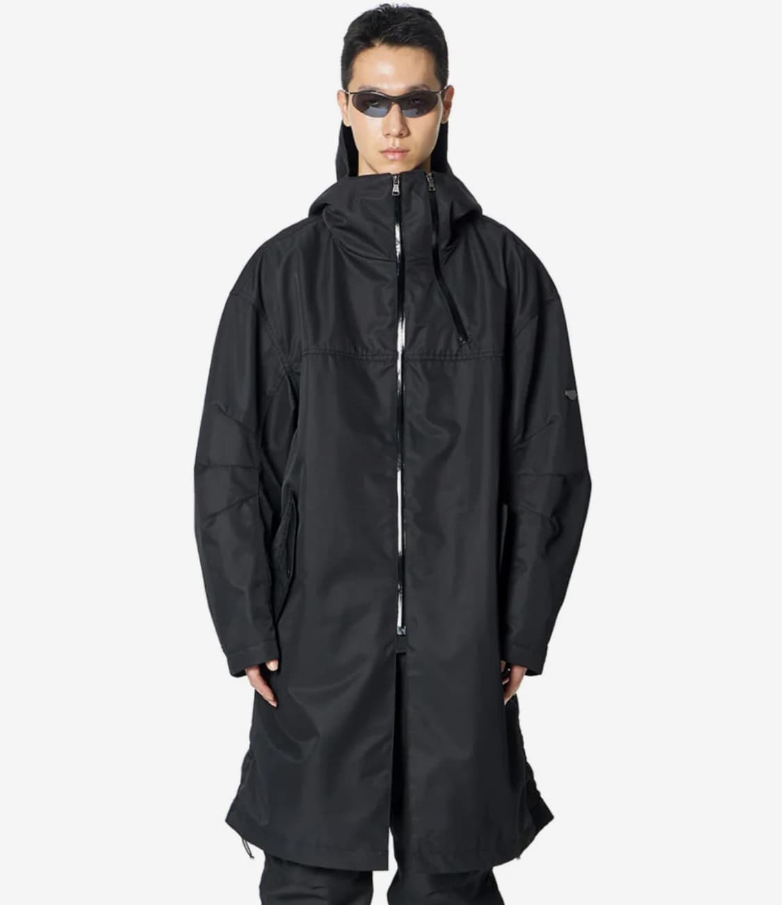 록히드마틴 더블 집 테크 파카 롱 바람막이 블랙 사이즈 1 상품이미지1