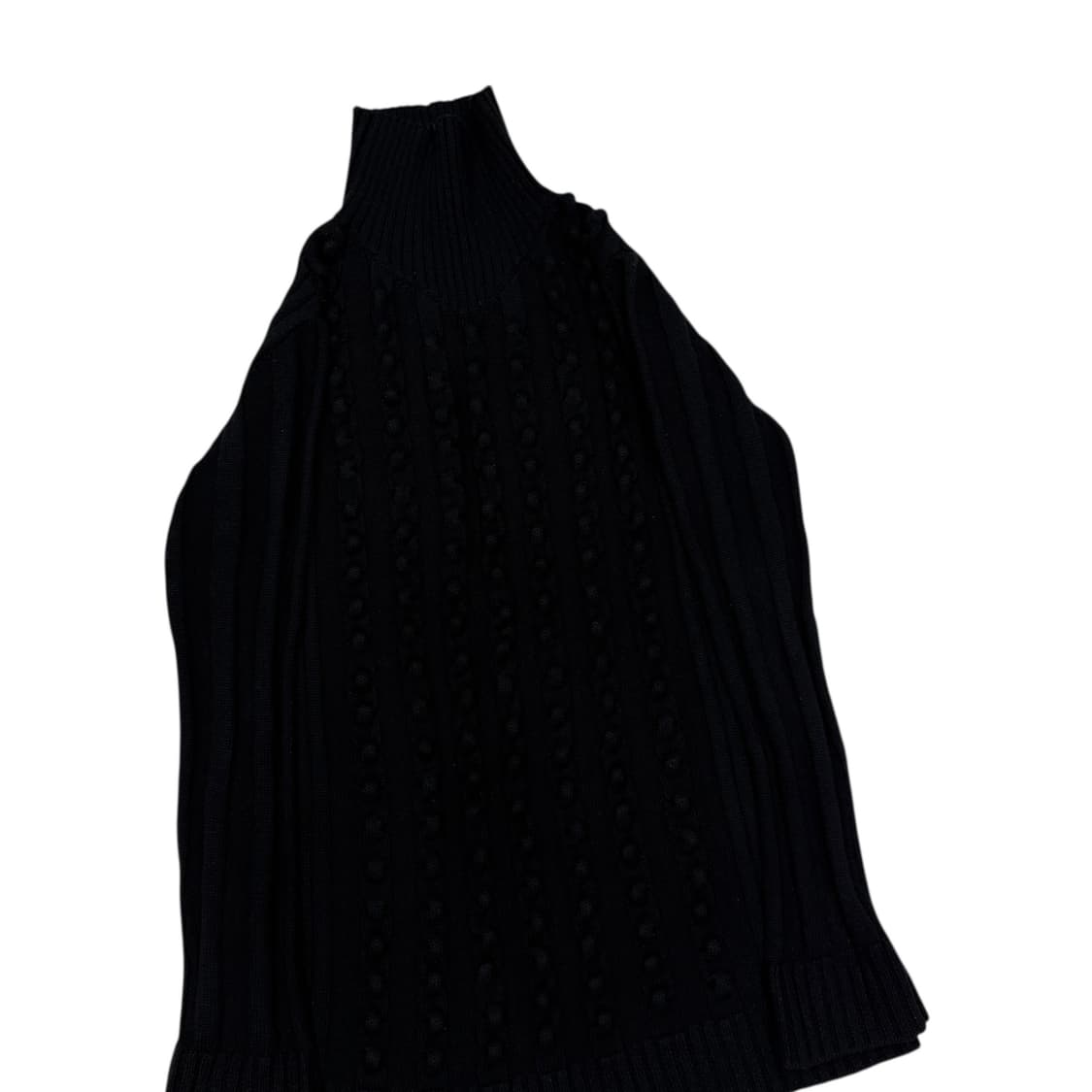 오프닝세레모니 블랙 목폴라 터틀넥 니트 S 상품이미지2