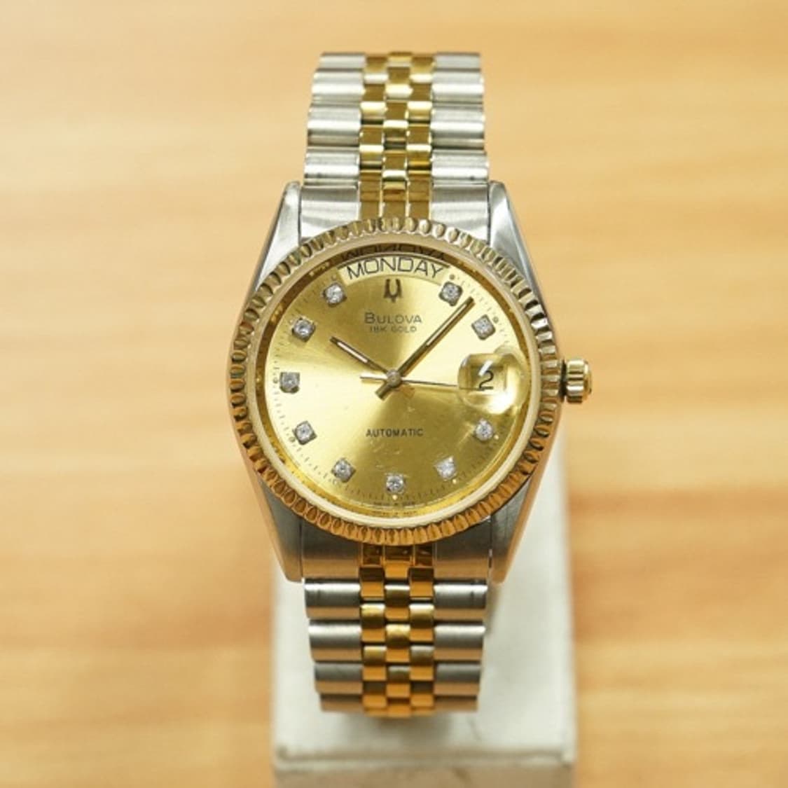 90s 부로바 18k 롤렉스 오마주 데이데이트 오토매틱 시계 상품이미지1