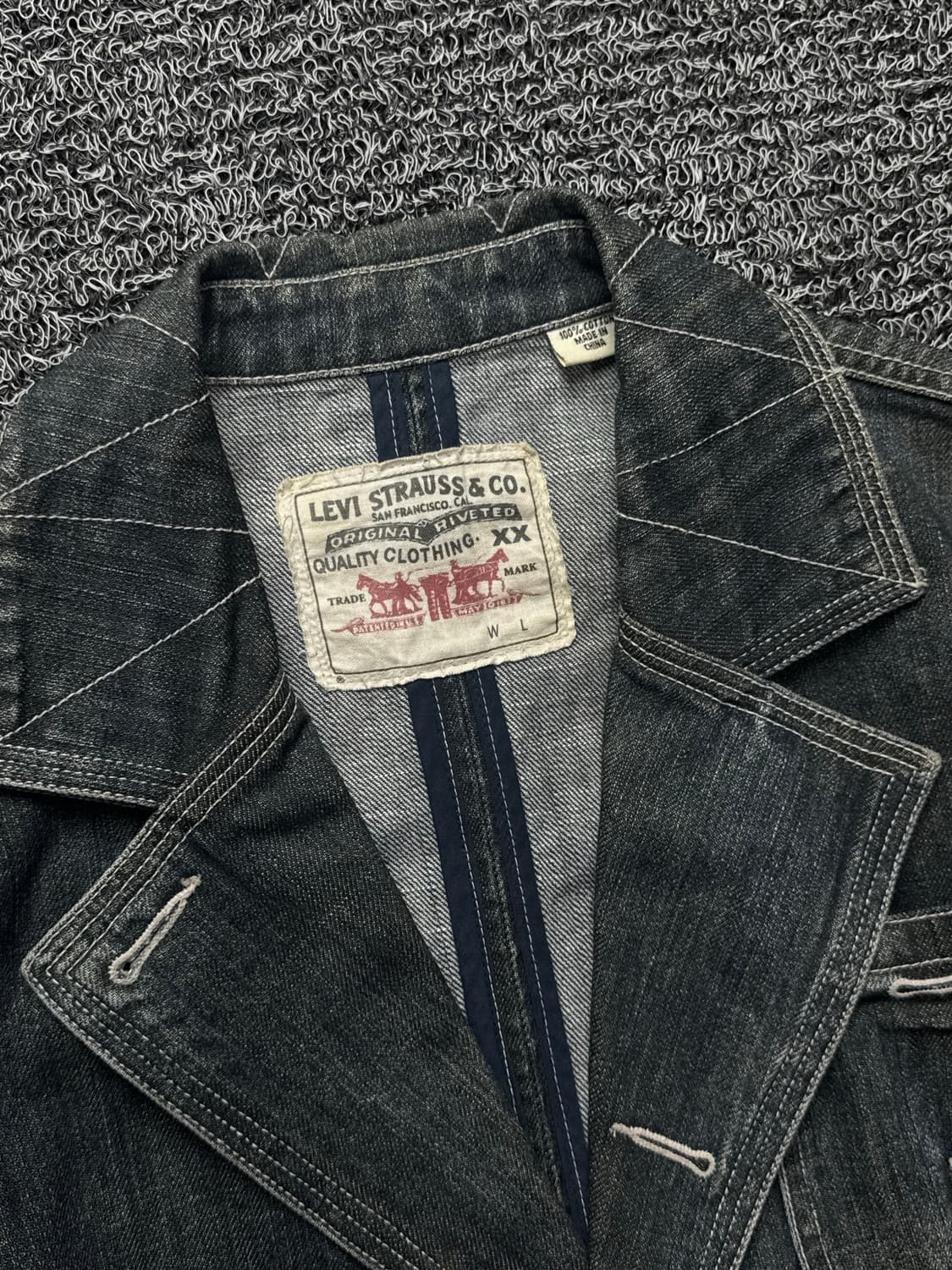 리바이스 클래식 워싱 데님 커버올 블레이저 자켓 1397 상품이미지3