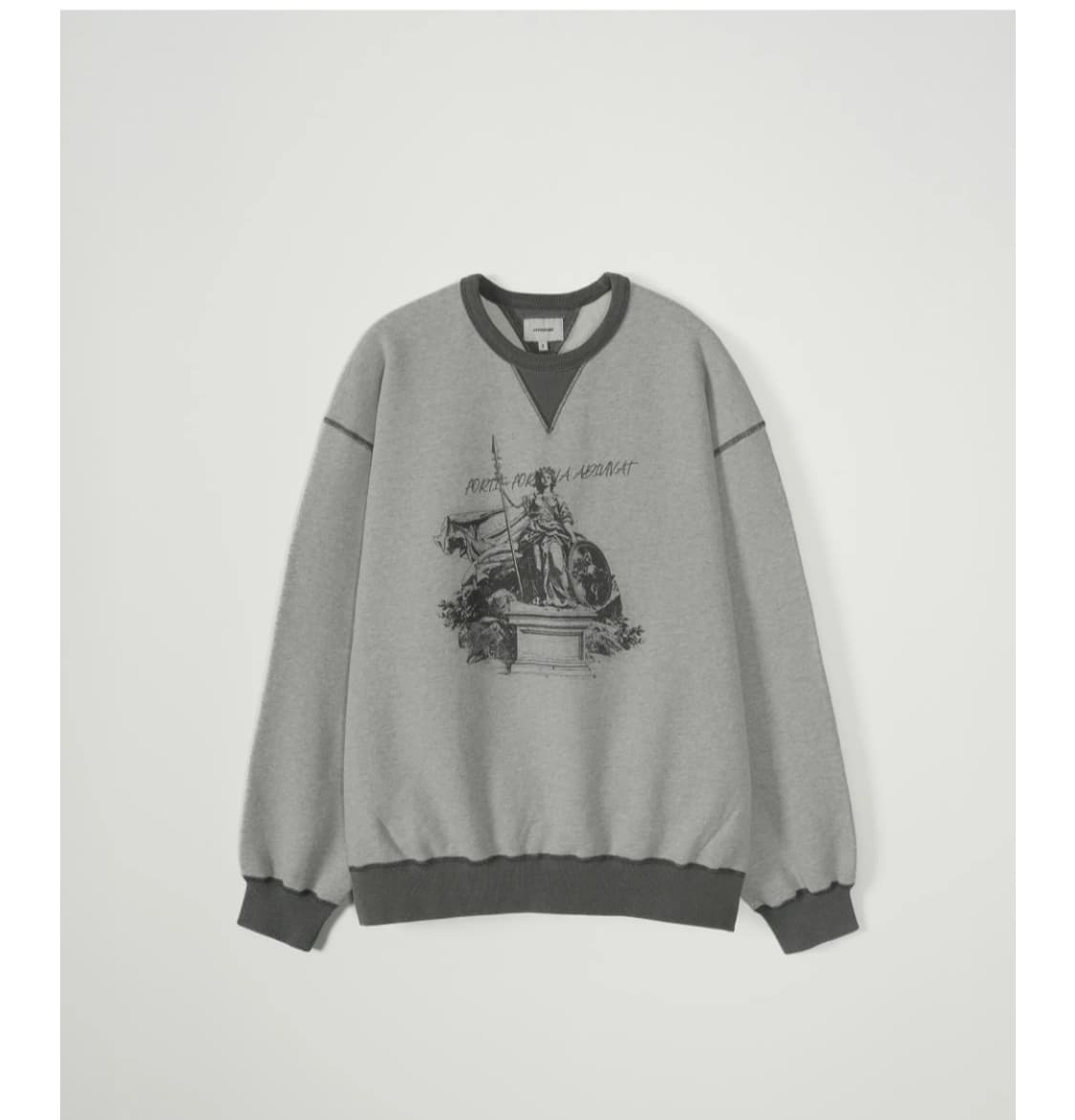 인더로우 Athena Sweat Pullover Grey Melange 상품이미지1