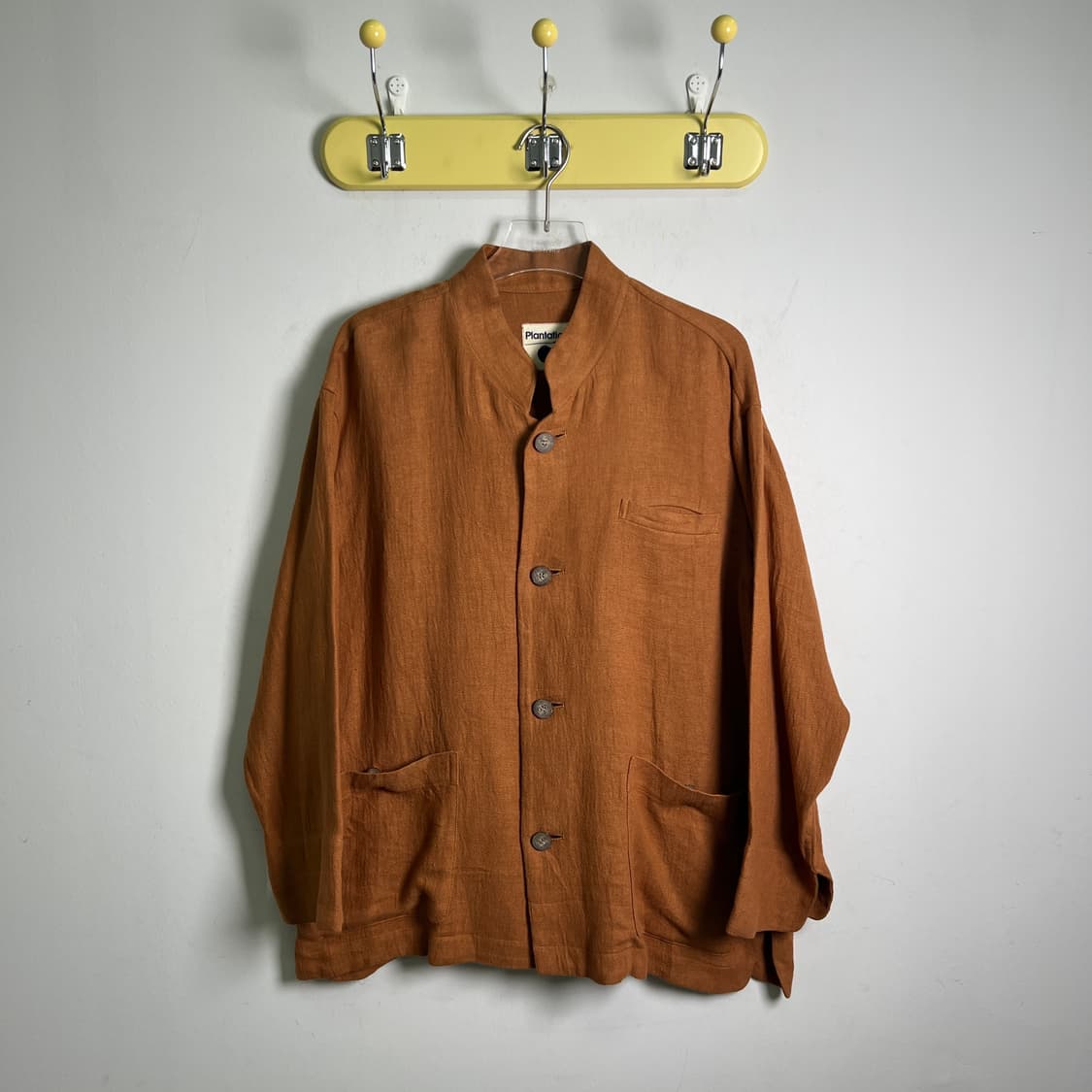 90's 이세이미야케 플랜테이션 린넨 스탠드 칼라 자켓 M 상품이미지1
