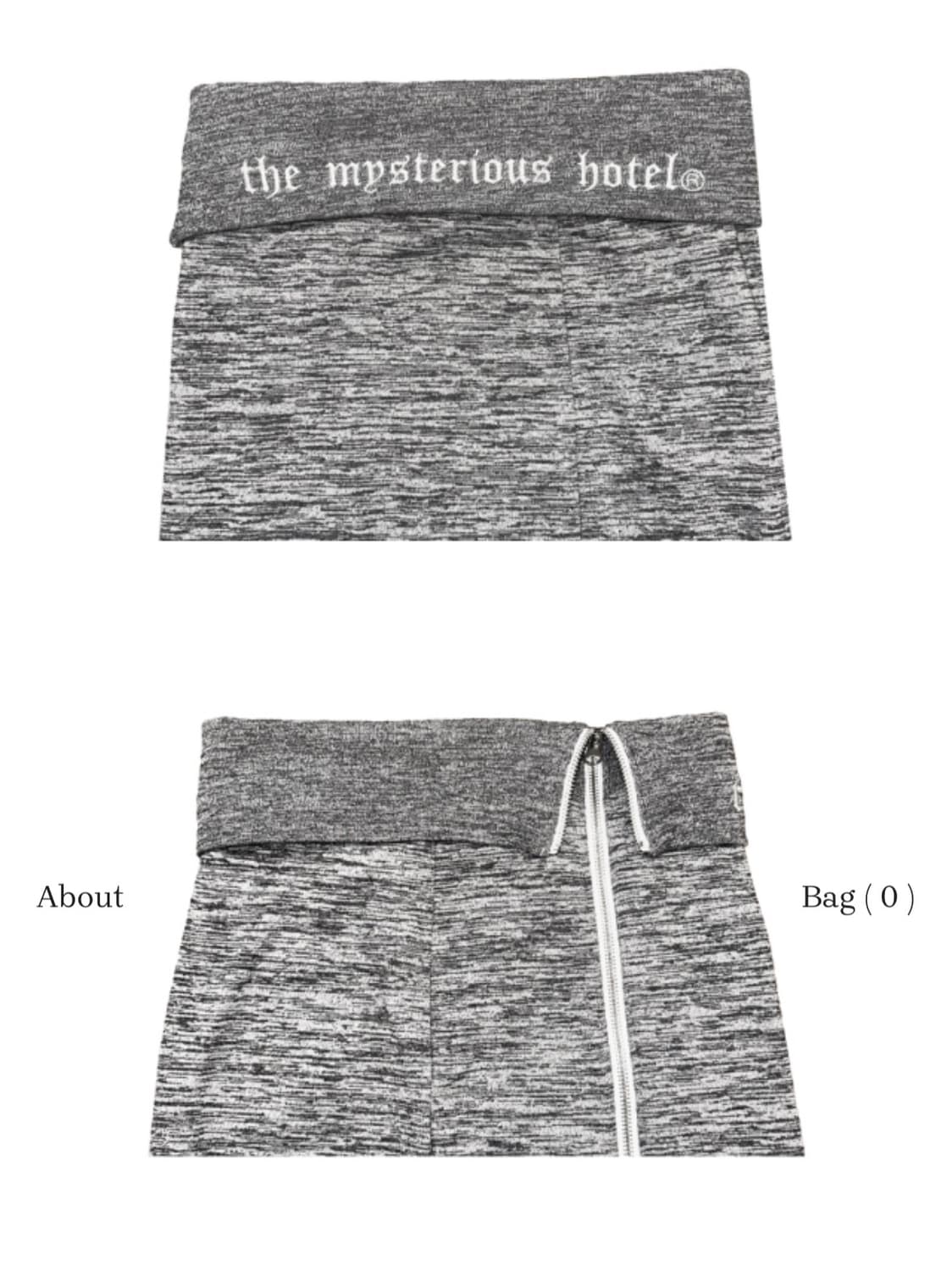 더미스테리어스호텔 집업 롱 스커트 상품이미지4