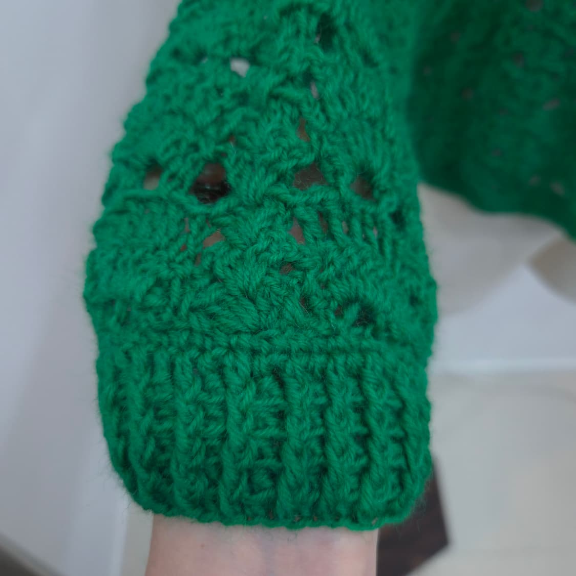 그린 크로셰 핸드메이드 가디건 상품이미지6