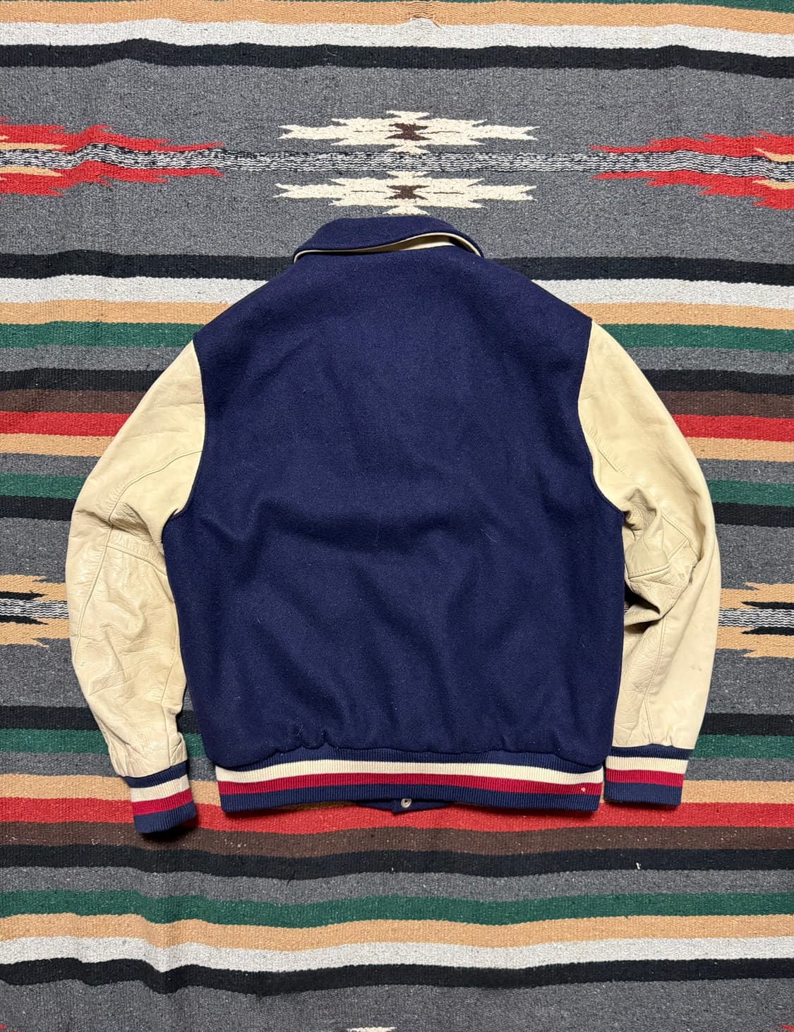 90‘s Dehen 1920 leather varsity jacket   상품이미지4