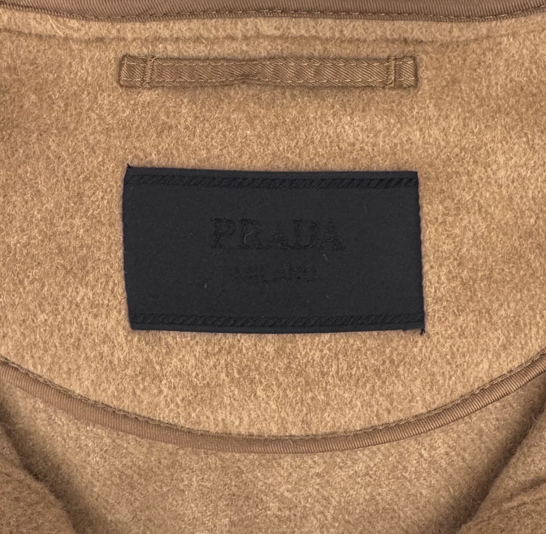[S] 프라다 남성 카멜 울 헤어 후드 집업 블루종 자켓 카멜 브라운 상품이미지7