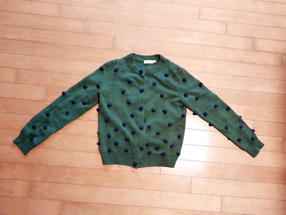토리버치 폼폼 그린 가디건 S 상품이미지1