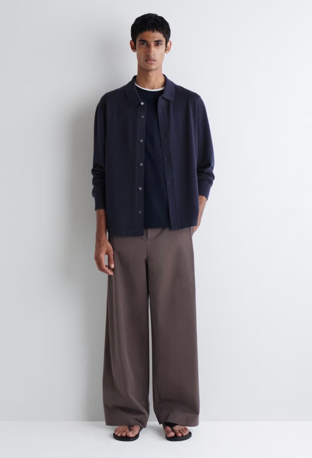 코스 니티드 메리노 울 셔츠 (XL)  상품이미지1