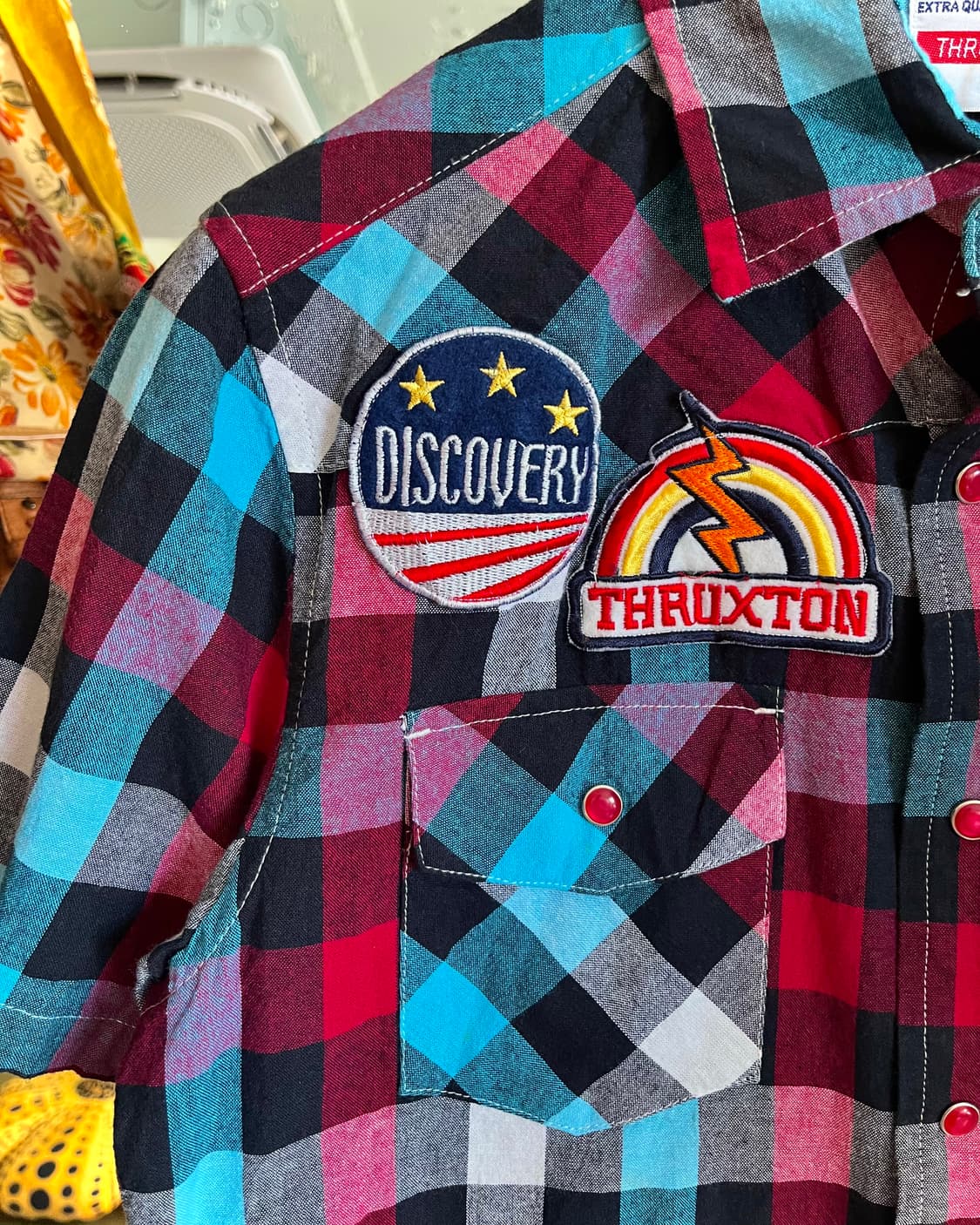 Thruxton Vintage Half Sleeve Check Ahirt 상품이미지5