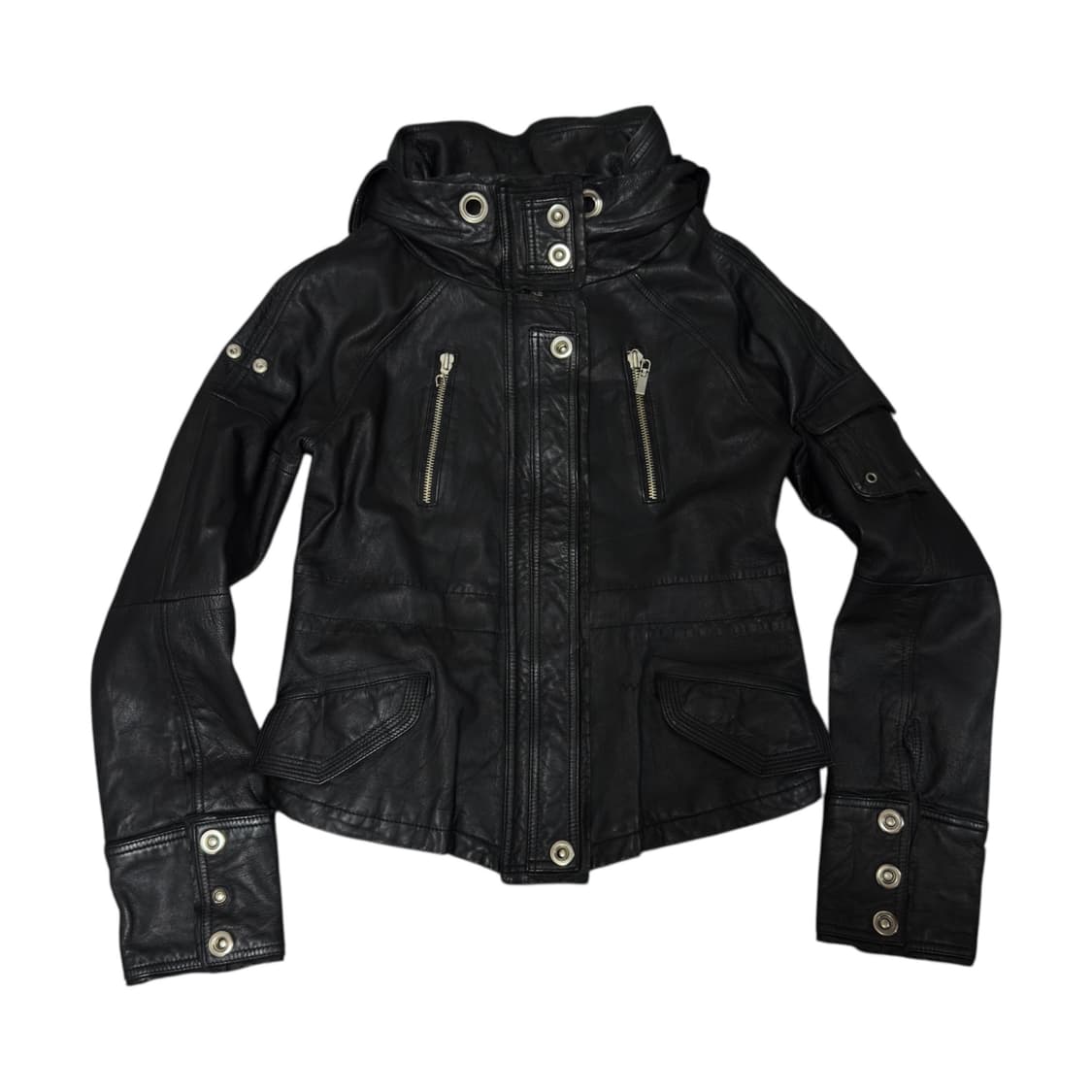 빈티지 터틀넥 양가죽 자켓 상품이미지1