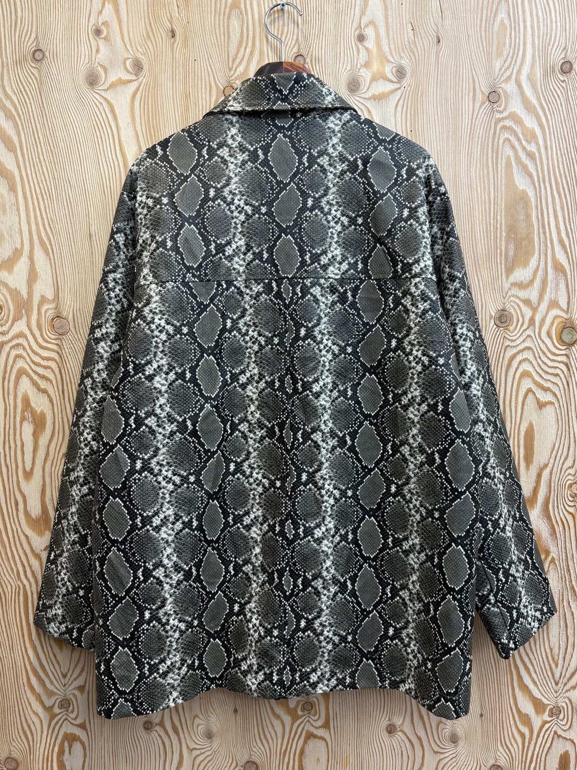 LMC 파이톤 가죽 카 코트 상품이미지4