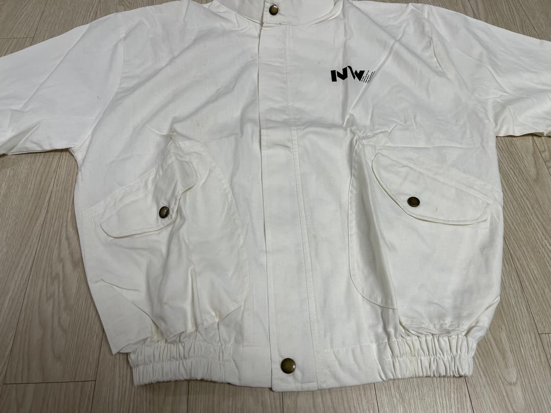 닛카 위스키 블루종 화이트 자켓 빈티지 90s 상품이미지4