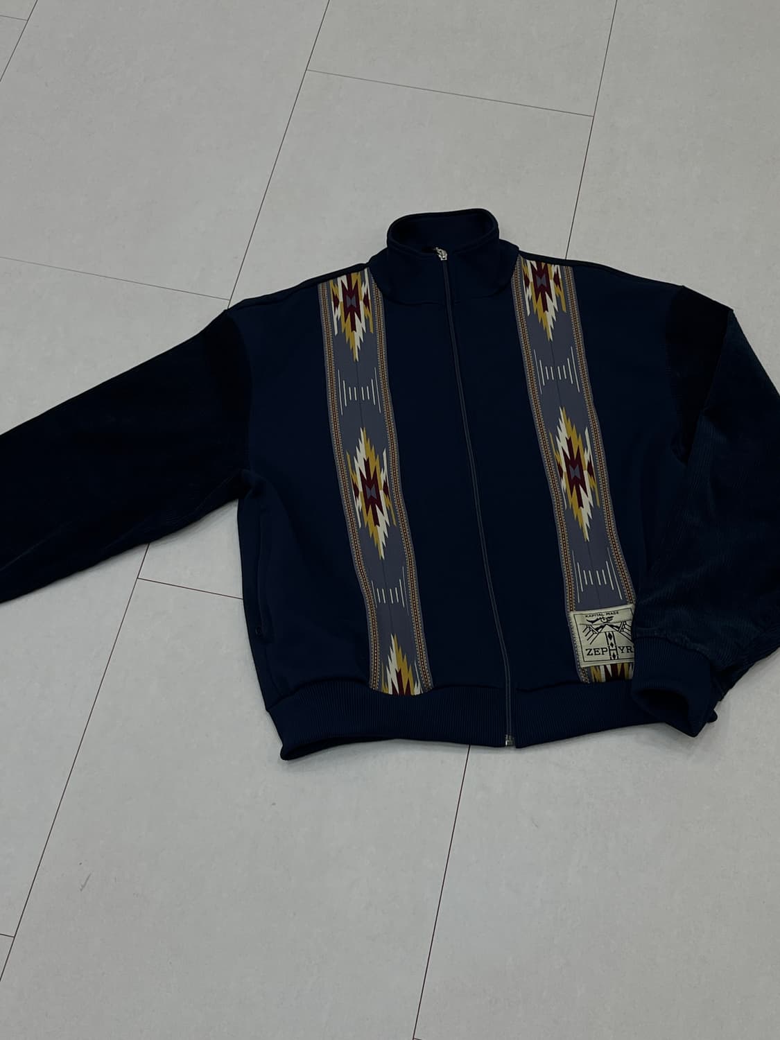캐피탈 스무스 저지 코치&제피르 트랙자켓 네이비 3사이즈 상품이미지2