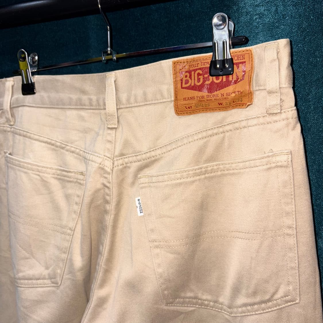 (31) BIG JOHN 빅존 베이지 치노 팬츠 made in JAPAN 상품이미지4