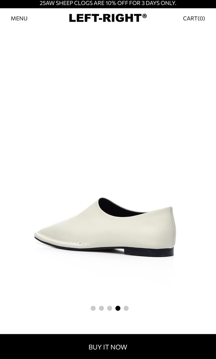 LEFT-RIGHT 브랜드의 아이보리색 여성 로퍼  상품이미지4