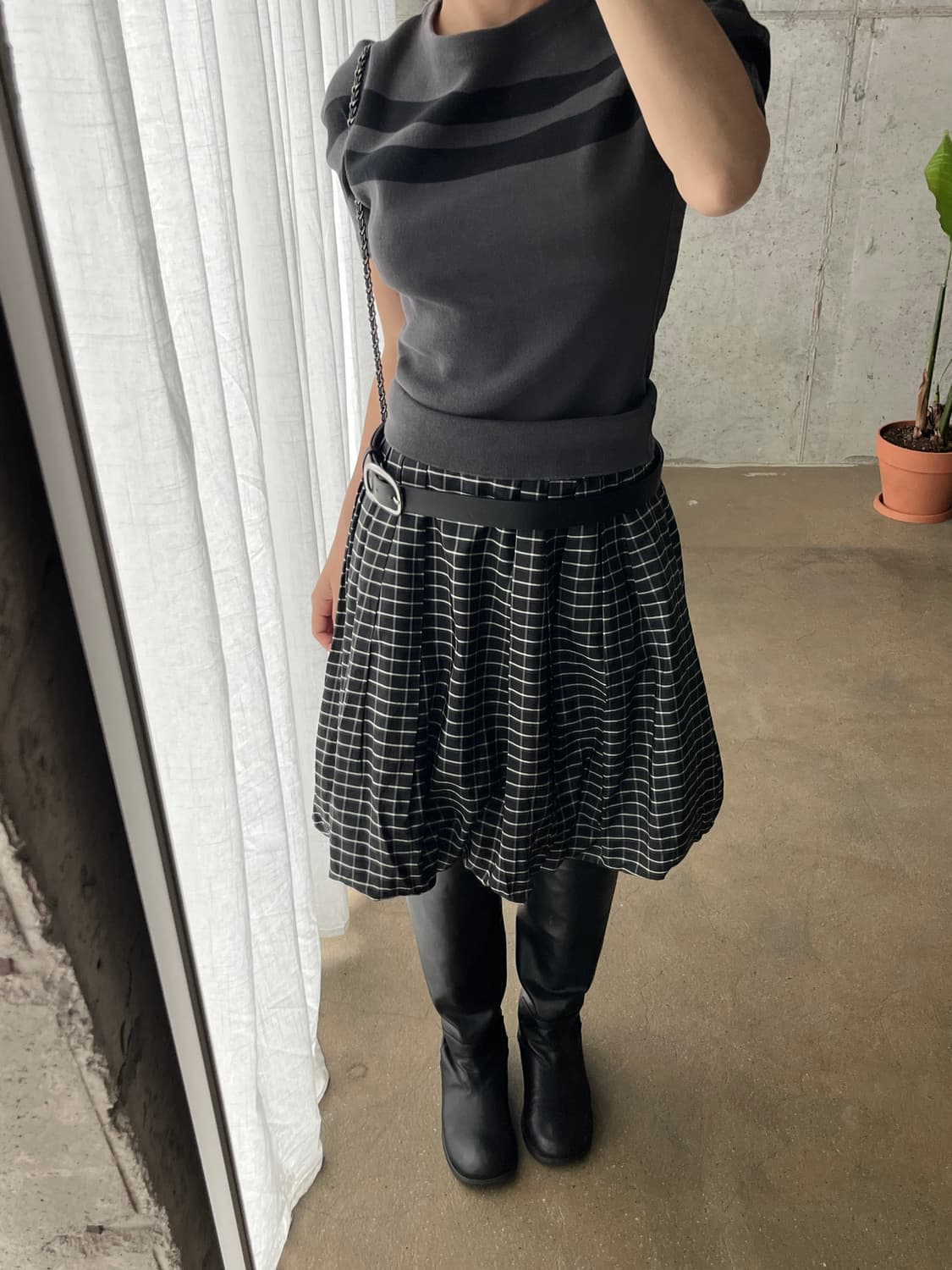 Rene 르네 벌룬스커트 블랙 상품이미지7