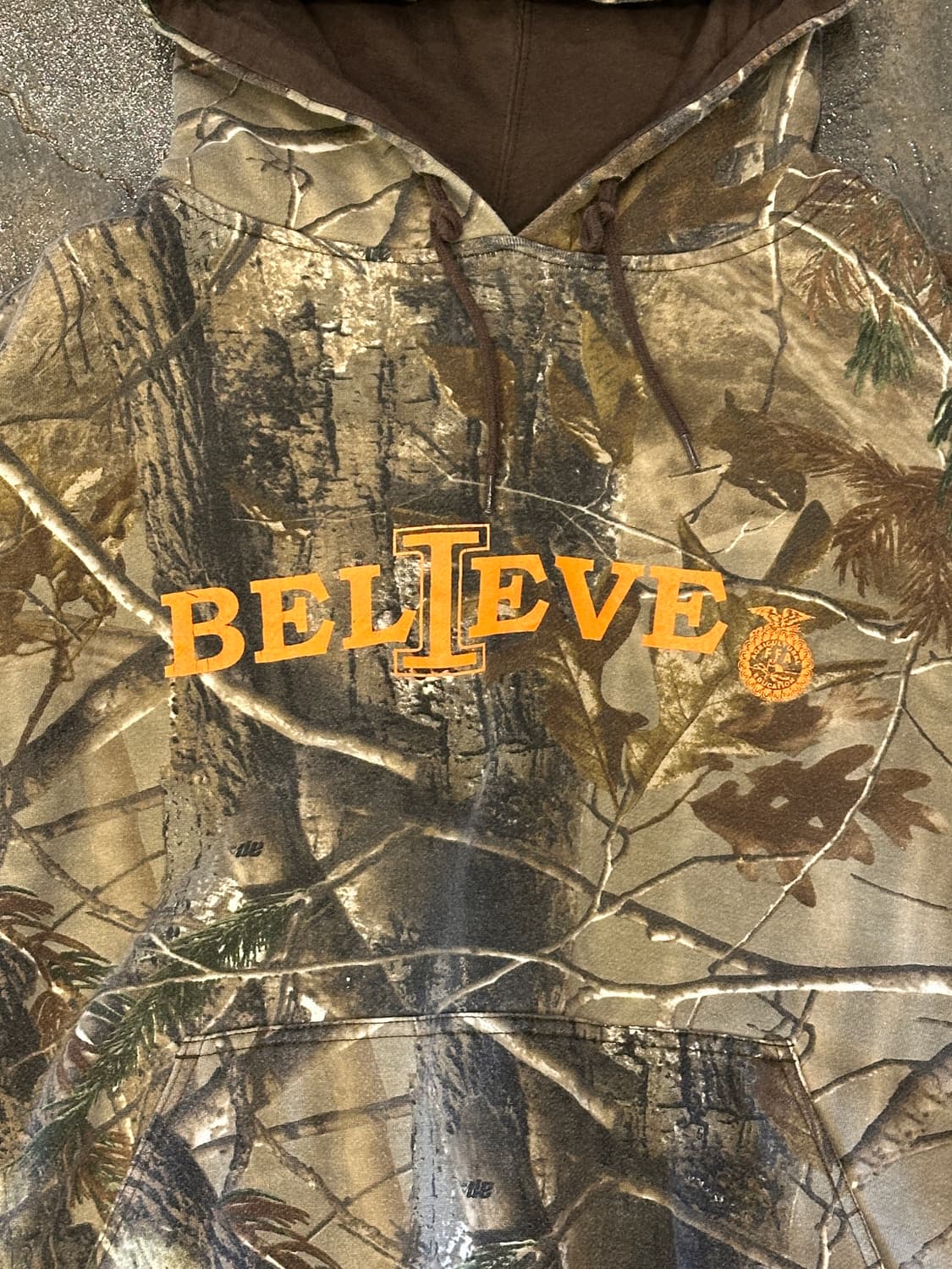 리얼트리 카모 후드티 BELIEVE  M 상품이미지3