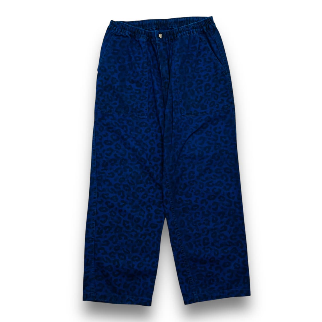 엑스 라지 블루 레오파드 올드스쿨 와이드 코튼 팬츠 상품이미지2