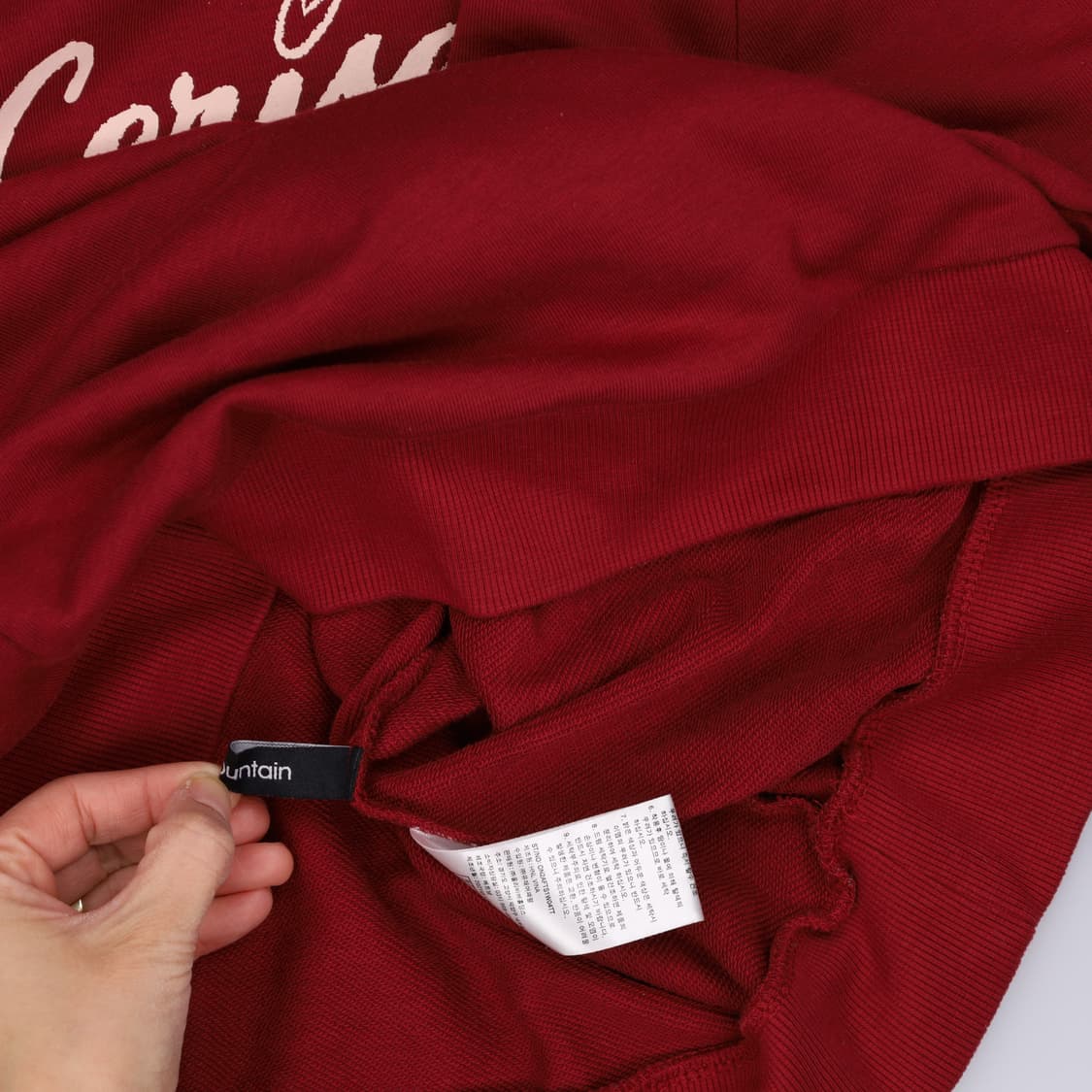 [90(구66)] 여성 레터링 맨투맨티셔츠 1222H2 상품이미지4