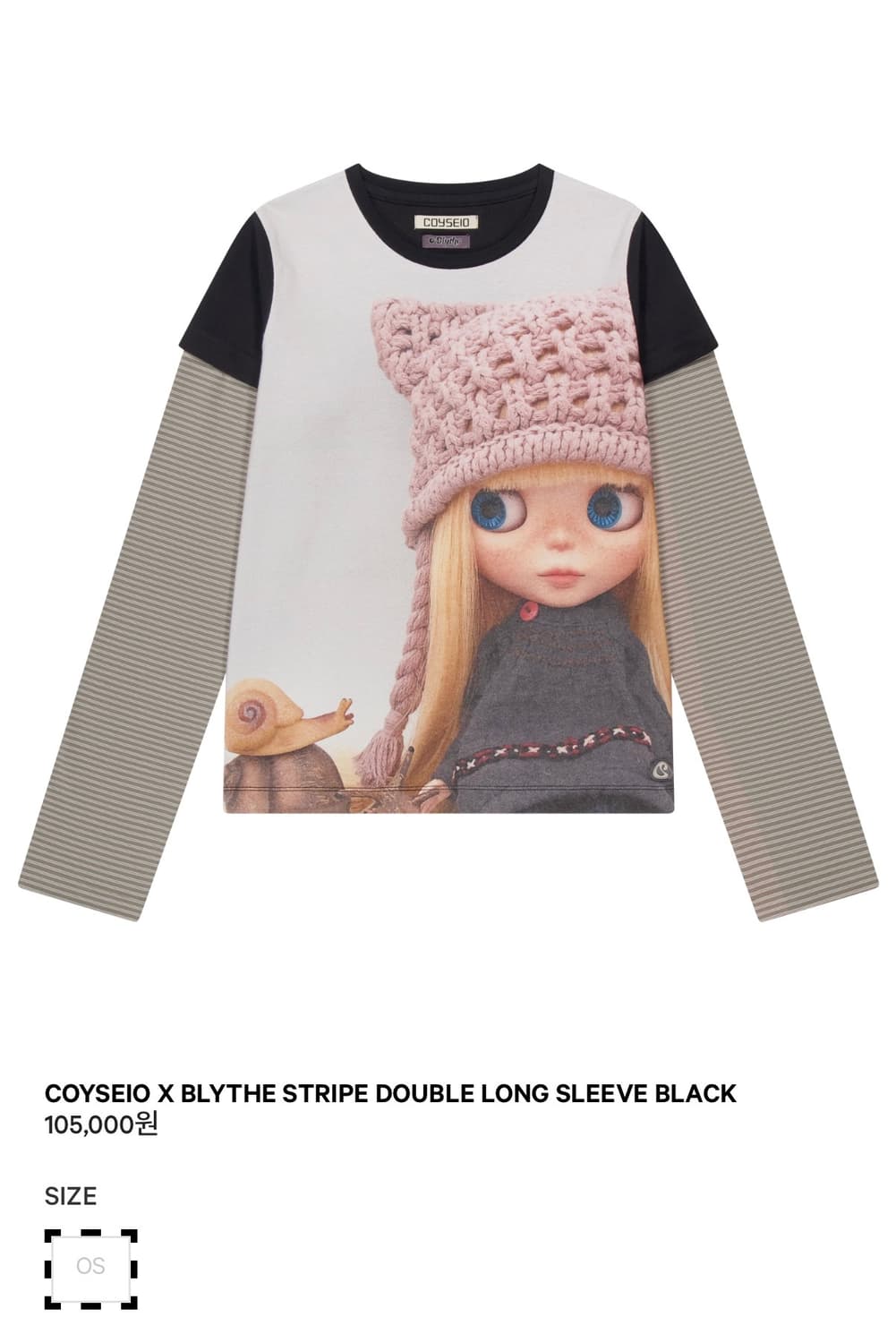 코이세이오 COYSEIO X BLYTHE STRIPE DOUBLE LON 상품이미지1