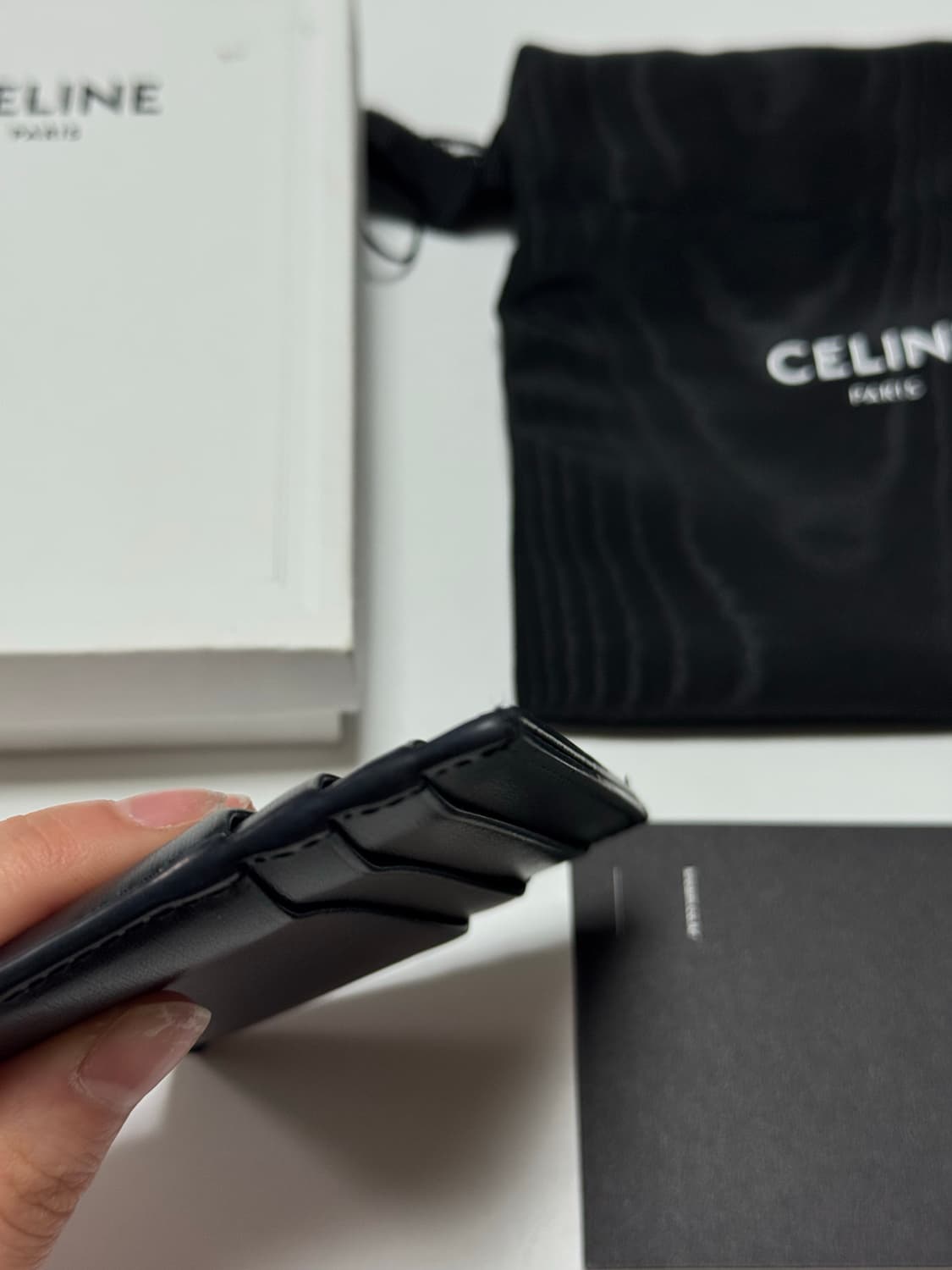 셀린느 트리옹프 카드지갑 블랙 상품이미지6