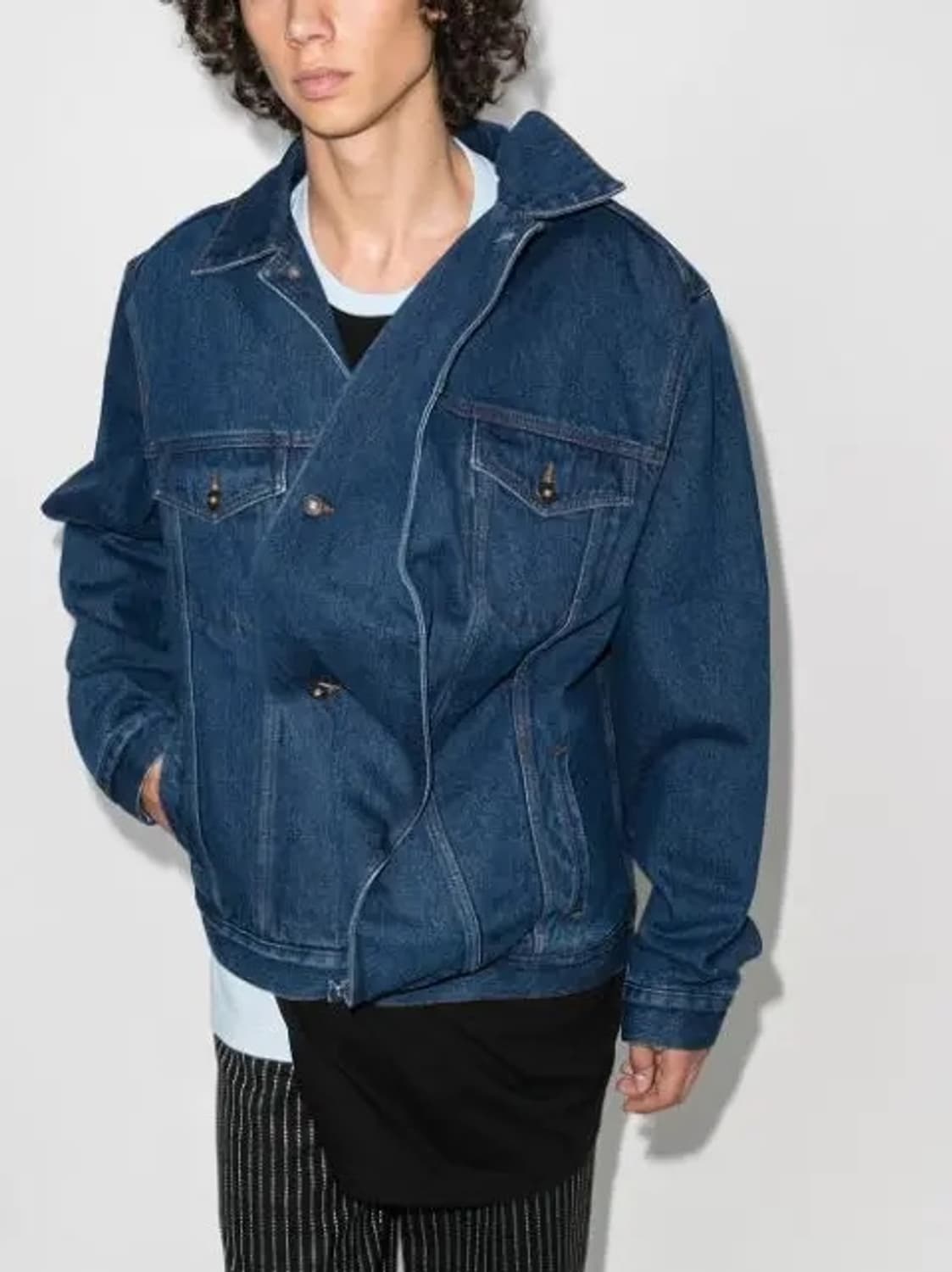 [M] Y/Project 패디드 오버사이즈 데님 자켓 새상품 상품이미지1