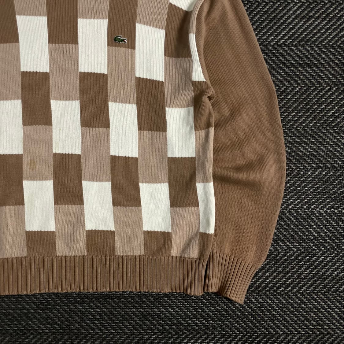 라코스테 자수로고 빈티지 패턴 니트y 3282 상품이미지3