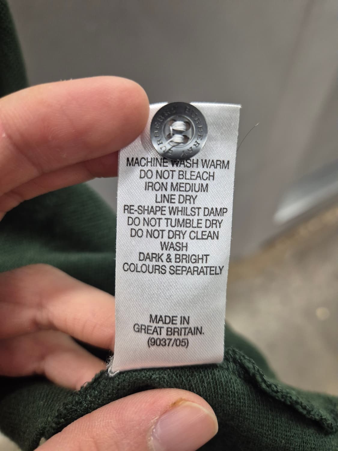 버버리 로고 자수 올리브 카라티 S 상품이미지7