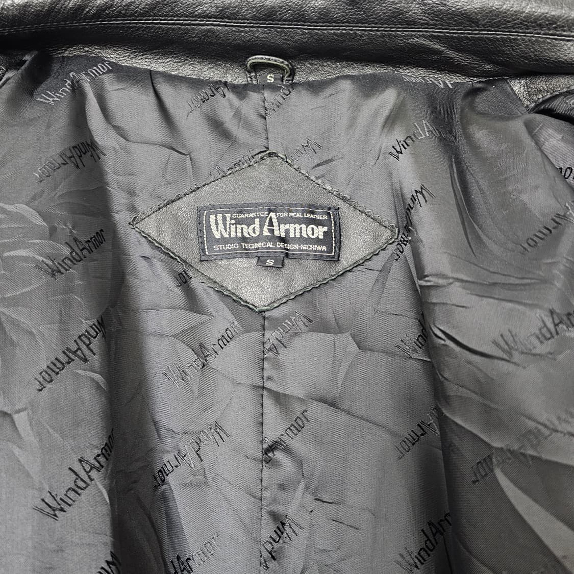 [L] Wind Armor 블랙 양가죽 트렌치 코트 상품이미지7