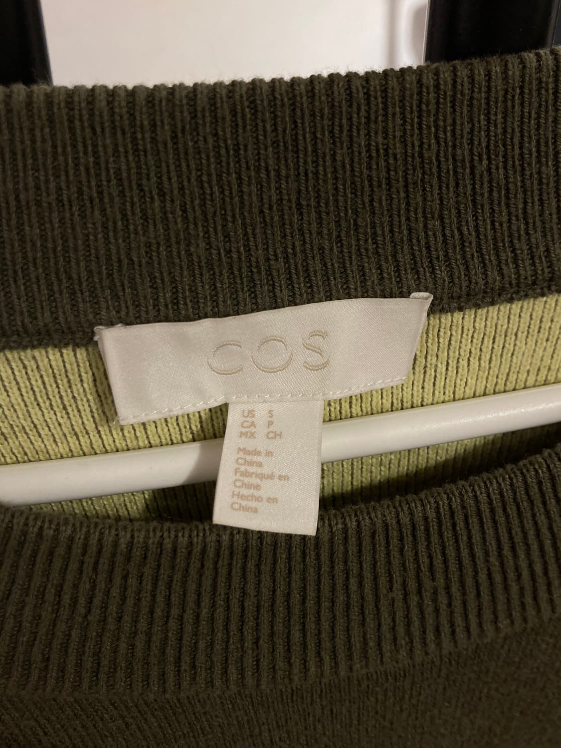 코스(COS) 카키 오버핏 맨투맨 상품이미지2