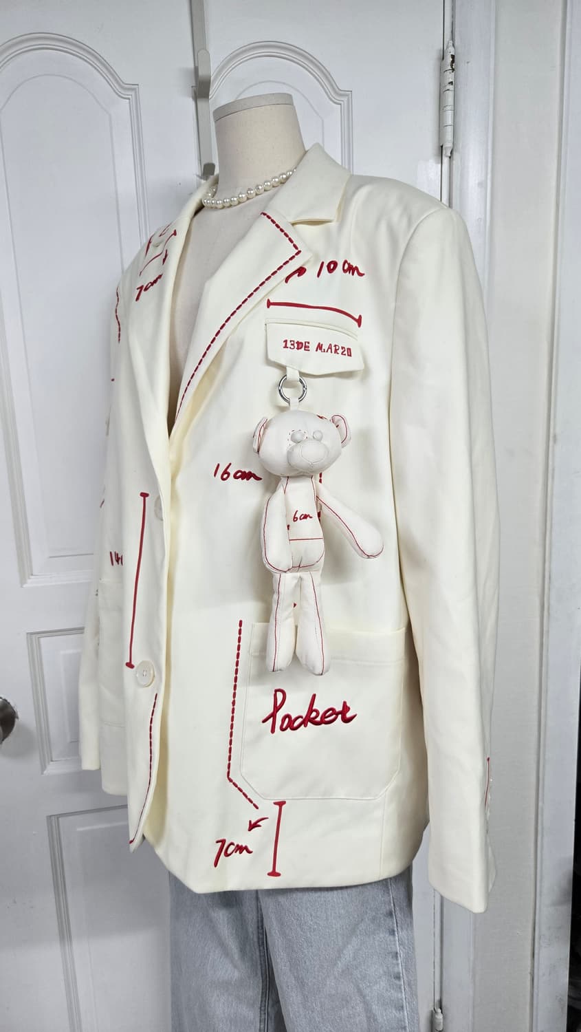 13DE MARZO 스크레치 자켓 남녀공용 상품이미지4