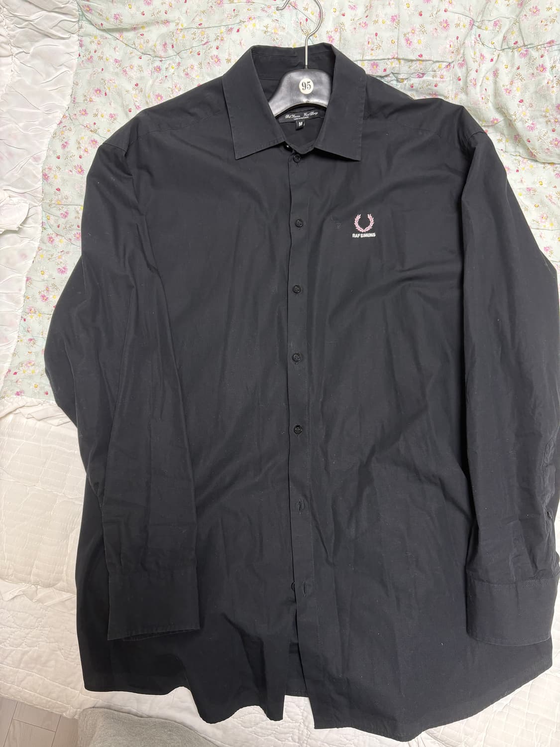 라프시몬스 프레드페리 콜라보 블랙 셔츠(105상당) 상품이미지1